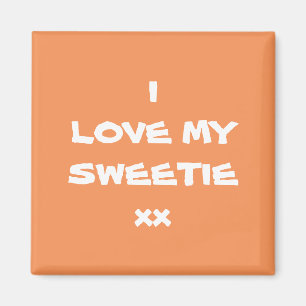 I LIEBE MEIN SCHWEETIE Moderne Coole Niedlich Magnet