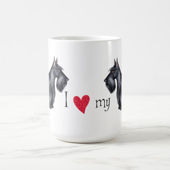 I Liebe mein Scottie Kaffeetasse (Mittel)