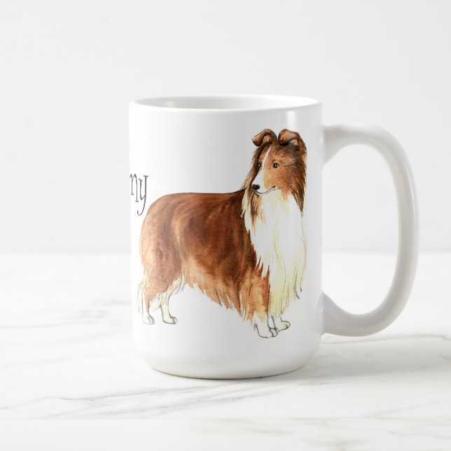 I Liebe mein Sheltie Kaffeetasse (Rechts)