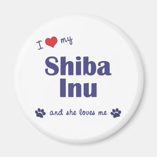I Liebe mein Shiba Inu (weiblicher Hund) Magnet
