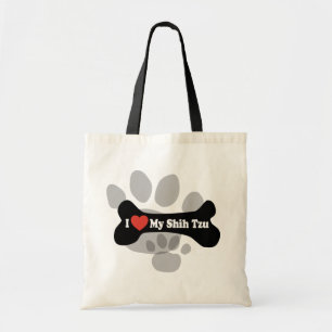 I Liebe mein Shih Tzu - Hundeknochen Tragetasche