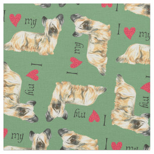 I Liebe mein Skye Terrier Stoff