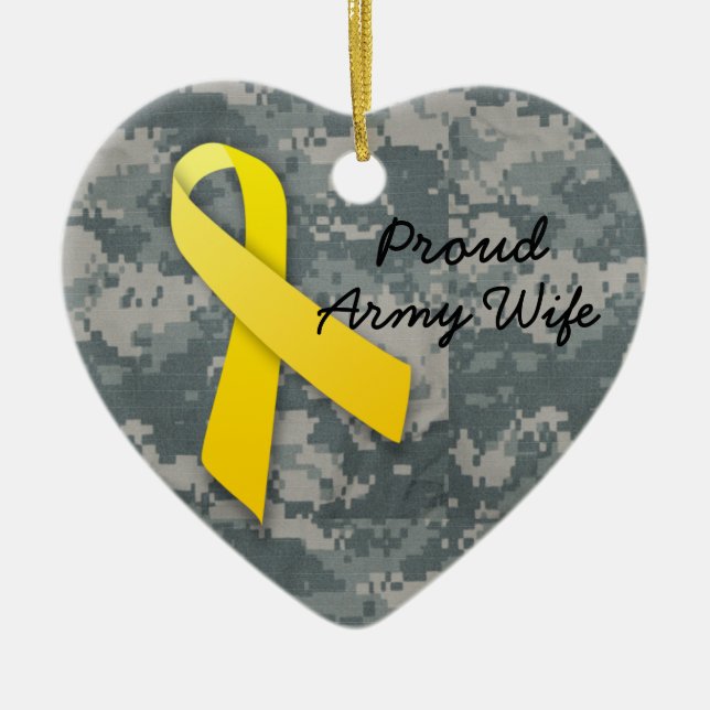 I Liebe mein Soldat Keramikornament (Vorne)