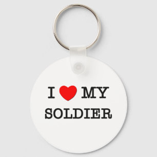 I Liebe mein SOLDAT Schlüsselanhänger