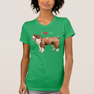 I Liebe mein spanischer Wasser-Hund T-Shirt