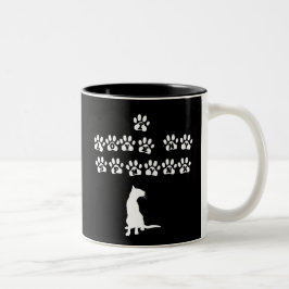 I Liebe mein Sphynx--Weißer Text Zweifarbige Tasse