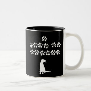 I Liebe mein Sphynx--Weißer Text Zweifarbige Tasse