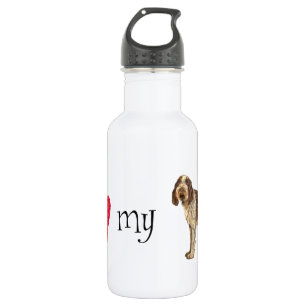 I Liebe mein Spinone Italiano Edelstahlflasche