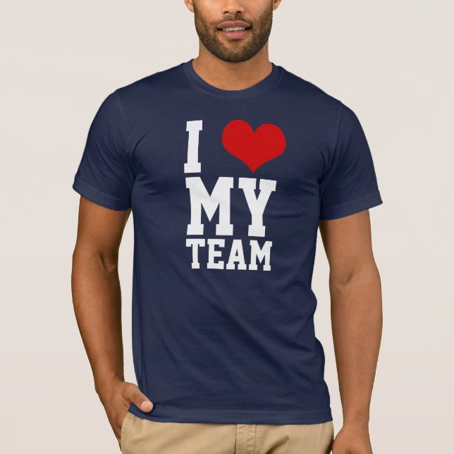 I Liebe mein Team 5 T-Shirt (Vorderseite)