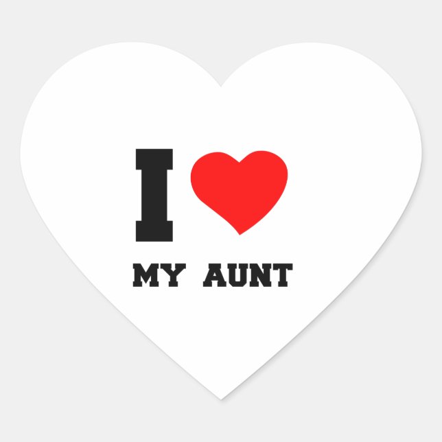 I LIEBE MEIN TEUT Herz-Aufkleber (Vorderseite)