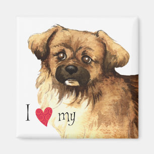 I Liebe mein tibetanischer Spaniel Magnet