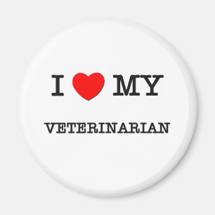 I Liebe mein TIERARZT Magnet