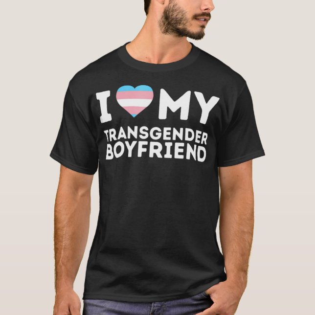 I Liebe Mein Transgender-Freund LGBT Trans Prix T-Shirt (Vorderseite)