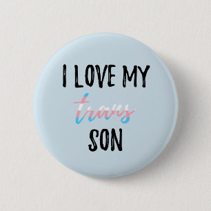 I Liebe mein Transport-Sohn Button
