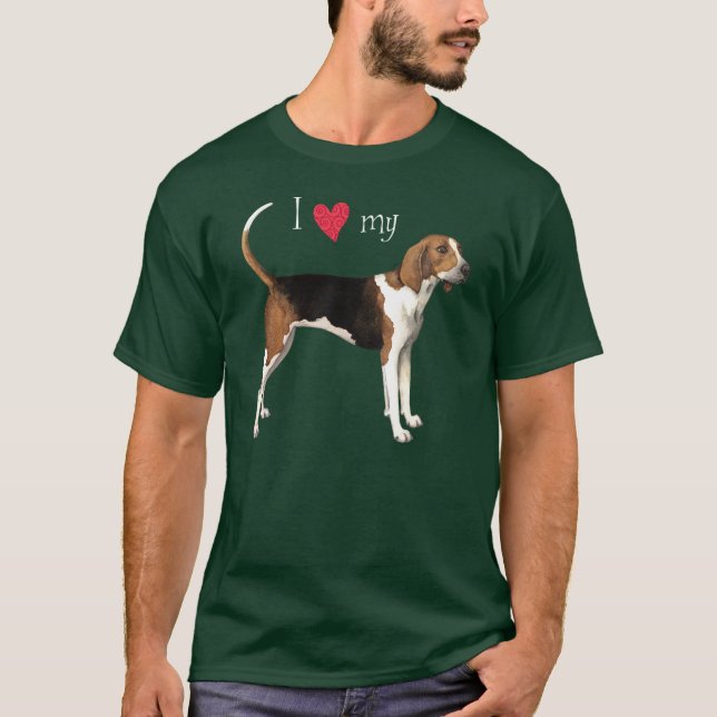 I Liebe mein Treeing Wanderer T-Shirt (Vorderseite)
