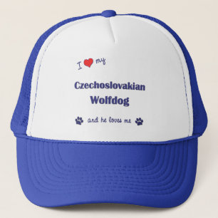 I Liebe mein tschechoslowakisches Wolfdog Truckerkappe