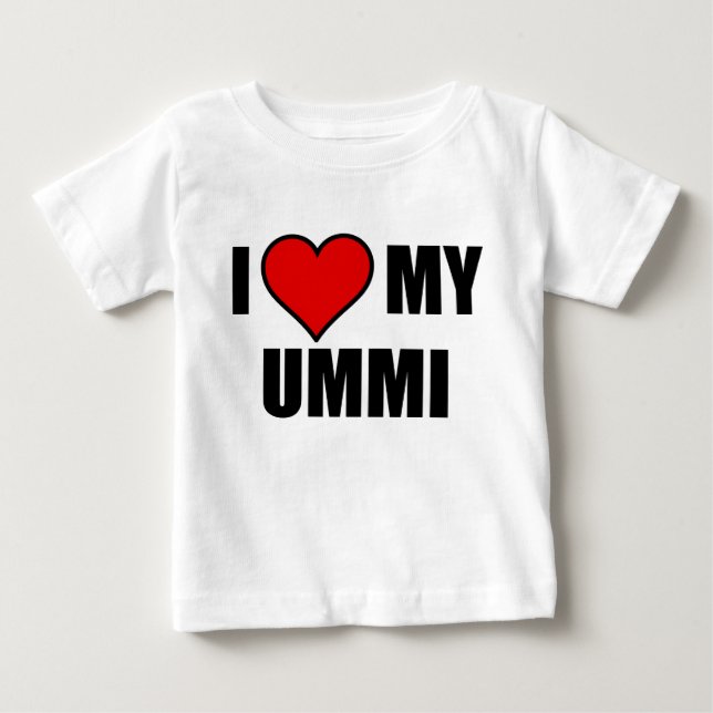 I LIEBE MEIN UMMI BABY T-SHIRT (Vorderseite)