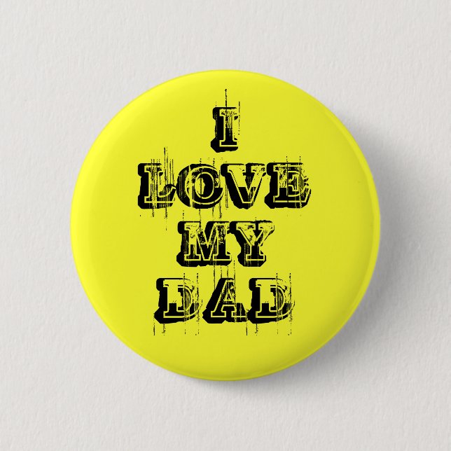 I LIEBE MEIN VATER Knopf Button (Vorderseite)