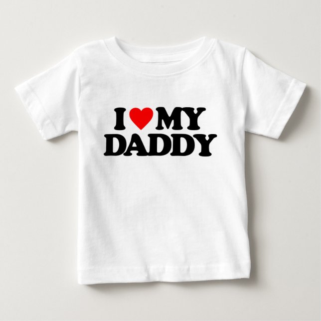 I LIEBE MEIN VATI BABY T-SHIRT (Vorderseite)