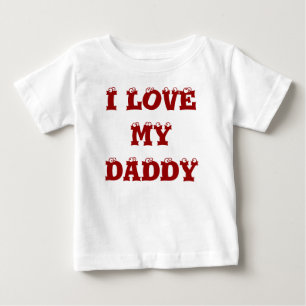 I LIEBE MEIN VATI BABY T-SHIRT