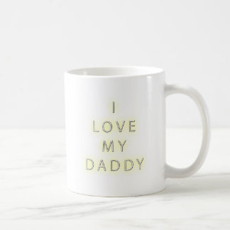 I Liebe mein Vati (Schwarzes) Kaffeetasse