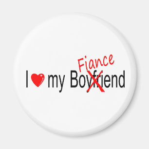 I Liebe mein Verlobte Magnet