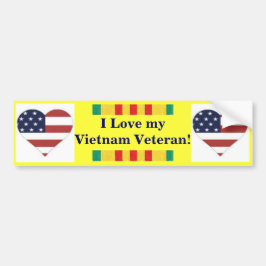 I Liebe mein Vietnam-Veteranen-Autoaufkleber Autoaufkleber