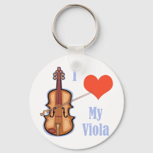 I Liebe mein Viola Schlüsselanhänger