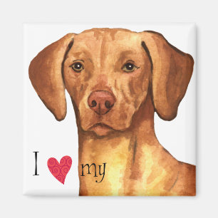 I Liebe mein Vizsla Magnet