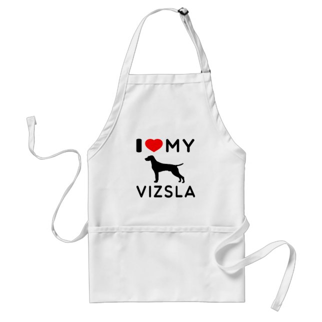 I Liebe mein Vizsla. Schürze (Vorne)