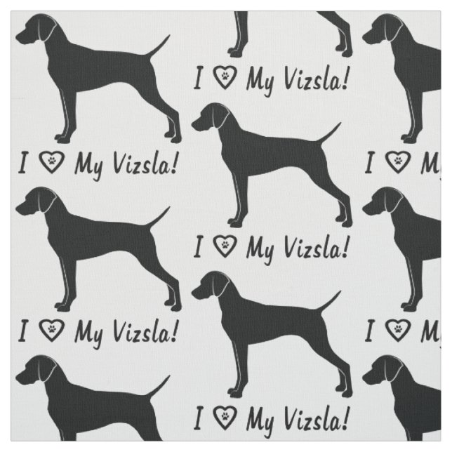 I Liebe mein Vizsla! Stoff (Muster)