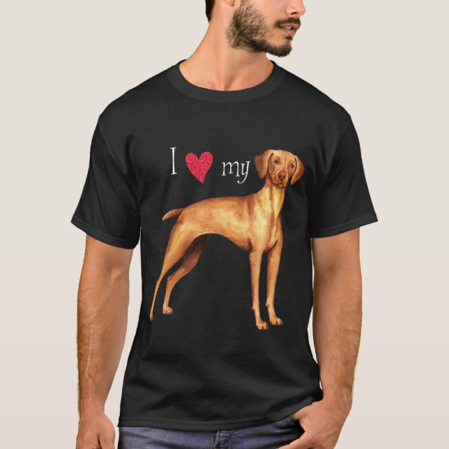 I Liebe mein Vizsla T-Shirt (Vorderseite)