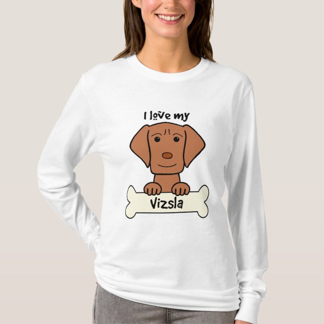 I Liebe mein Vizsla T-Shirt (Vorderseite)