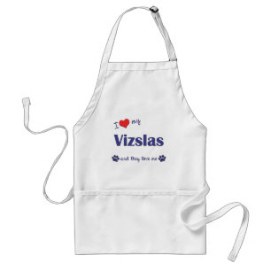 I Liebe mein Vizslas (mehrfache Hunde) Schürze