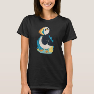 I Liebe Mein Vogelpuffvogel Niedlicher Vogel T-Shirt