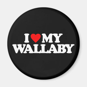 I LIEBE MEIN WALLABY MAGNET