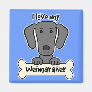 I Liebe mein Weimaraner Magnet