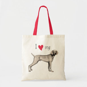 I Liebe mein Weimaraner Tragetasche