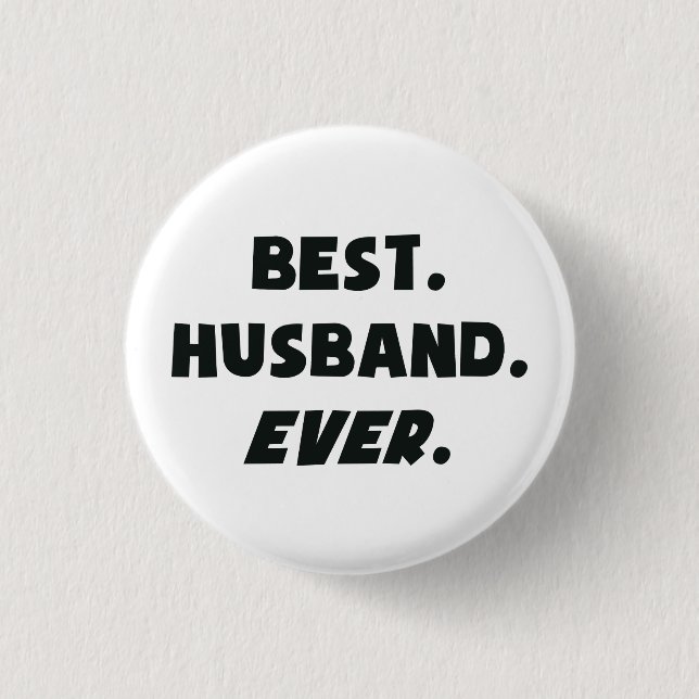 I Liebe mein Weltbester Ehemann überhaupt Button (Vorderseite)