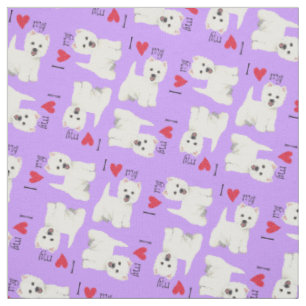 I Liebe mein Westie Stoff
