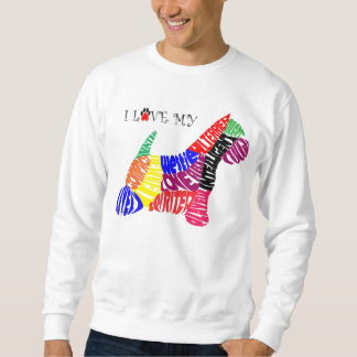 I Liebe mein Westie Sweatshirt
