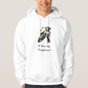 I Liebe mein Windhund-Hund Hoodie