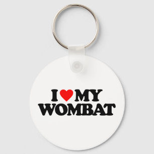 I LIEBE MEIN WOMBAT SCHLÜSSELANHÄNGER