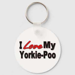 I Liebe mein Yorkie-Poo Schlüsselanhänger