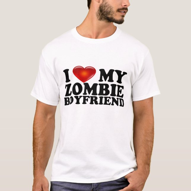I Liebe mein Zombie BF-Shirt T-Shirt (Vorderseite)