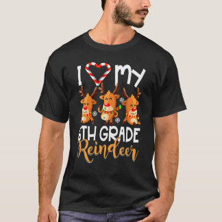 I Liebe meine 6. Klasse Rüder Studierende Lehrstuh T-Shirt