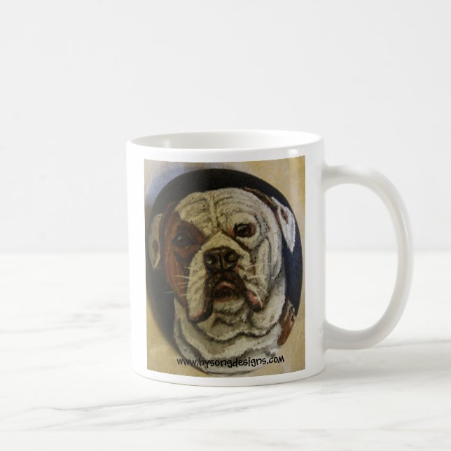 I LIEBE MEINE AMERIKANISCHE BULLDOGGE! KAFFEETASSE (Rechts)