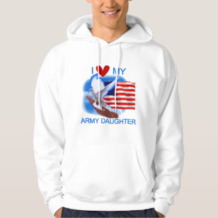 I Liebe meine Armee-Tochter-T-Shirts und Geschenke Hoodie