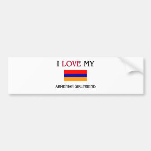 I Liebe meine armenische Freundin Autoaufkleber