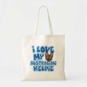I Liebe meine australische Kelpie-Tasche Tragetasche